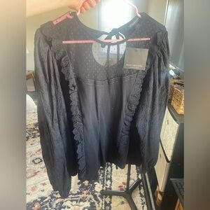 Mark New York Black blouse size XL Brand New